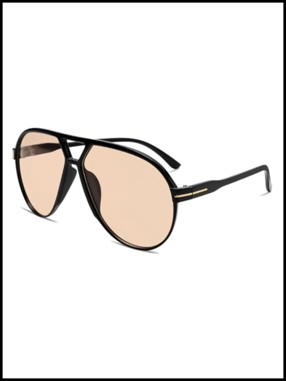 Retro Aviator Sunglasses for Women Oversized UV Protection Lightweight Square